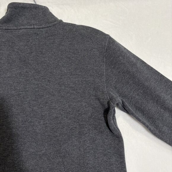 Polo Ralph Lauren Boy's Large 14-16 Gray 1/4 Zip Pullover Sweater Pony Logo - Picture 11 of 14